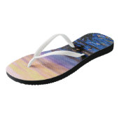 Tropischer Sonnenuntergang Badesandalen (Schrägansicht)