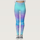 Tropischer Sonnenuntergang des Pastellwassers Leggings (Vorderseite)
