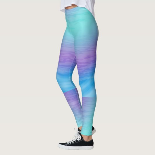 Tropischer Sonnenuntergang des Pastellwassers Leggings (Links)