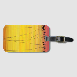 Tropischer Sonnenuntergang Gepäckanhänger