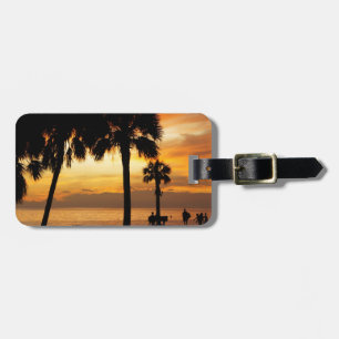Tropischer Sonnenuntergang Gepäckanhänger
