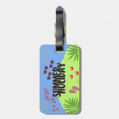 Tropischer Sonnenuntergang Gepäckanhänger (Rückseite vertikal)