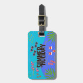 Tropischer Sonnenuntergang Gepäckanhänger (Vorderseite vertikal)