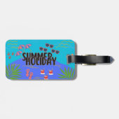 Tropischer Sonnenuntergang Gepäckanhänger (Rückseite horizontal)