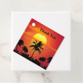 Tropischer Sonnenuntergang Geschenkanhänger (Beispiel)