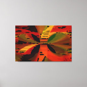 "Tropischer Sonnenuntergang", gesteppte Leinwand