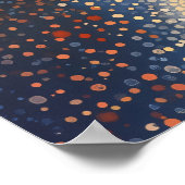 Tropischer Sonnenuntergang im Pointillistischen St Poster (Ecke)