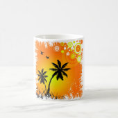 Tropischer Sonnenuntergang Kaffeetasse (Mittel)