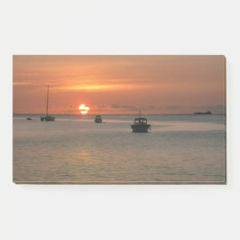 Tropischer Sonnenuntergang Karibischer Ozean Post-it Klebezettel