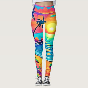 Tropischer Sonnenuntergang Leggings