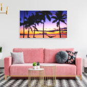 Tropischer Sonnenuntergang Leinwanddruck (Insitu (Wohnzimmer))