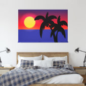 Tropischer Sonnenuntergang Leinwanddruck (Insitu (Schlafzimmer))