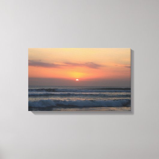 Tropischer Sonnenuntergang Leinwanddruck (Vorderseite)