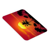 Tropischer Sonnenuntergang Magnet (Rechte Seite)