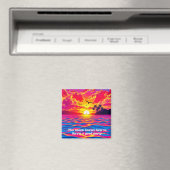 Tropischer Sonnenuntergang Magnet (In Situ (Geschirrspüler))