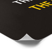 Tropischer Sonnenuntergang mit motivierend Anführu Poster (Ecke)