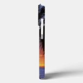 Tropischer Sonnenuntergang mit Palm Tree Case-Mate iPhone Hülle (Rückseite / Links)