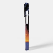 Tropischer Sonnenuntergang mit Palmenbaum, Case-Mate iPhone Hülle (Rückseite / Links)