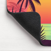 Tropischer Sonnenuntergang Mousepad (Ecke)
