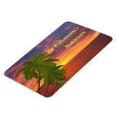 Tropischer Sonnenuntergang, Personalisierter State Magnet (Linke Seite)