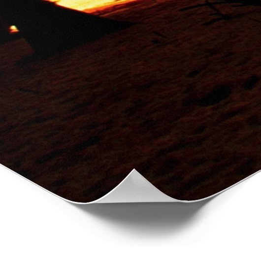 Tropischer Sonnenuntergang Poster (Ecke)