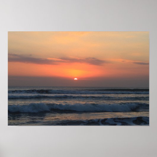 Tropischer Sonnenuntergang Poster (Vorne)