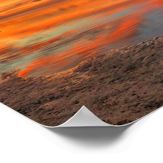 Tropischer Sonnenuntergang Poster (Ecke)