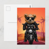 Tropischer Sonnenuntergang Postkarte (Vorne/Hinten)