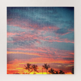 Tropischer Sonnenuntergang Puzzle