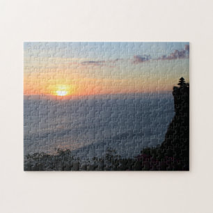 Tropischer Sonnenuntergang Puzzle