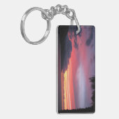 Tropischer Sonnenuntergang Schlüsselanhänger (Vorderseite links)