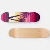 Tropischer Sonnenuntergang Skateboard (Horizontal)