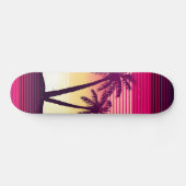 Tropischer Sonnenuntergang Skateboard (Horizontal)