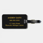 Tropischer Sonnenuntergang-Strand-Gepäckanhänger Gepäckanhänger (Rückseite horizontal)