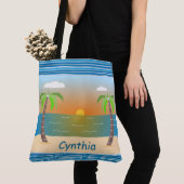 Tropischer Sonnenuntergang Tasche (Von Nahem)