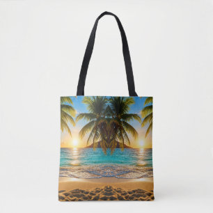 Tropischer Sonnenuntergang Tasche