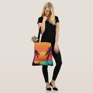 Tropischer Sonnenuntergang Tasche