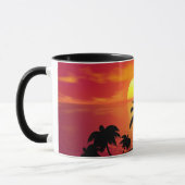 Tropischer Sonnenuntergang Tasse (Links)