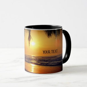 Tropischer Sonnenuntergang Tasse