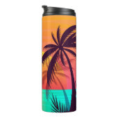 Tropischer Sonnenuntergang Thermosbecher (Nach rechts gedreht)