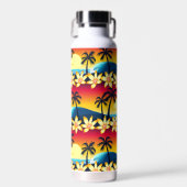 Tropischer Sonnenuntergang Trinkflasche (Vorne)