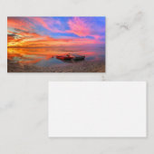 Tropischer Sonnenuntergang Visitenkarte (Vorne/Hinten)
