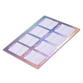 Tropischer Sonnenuntergang Wöchentlicher-Planer-Te Notizblock (angewinkelt)