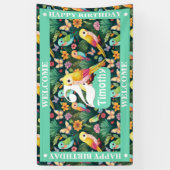 Tropischer Spaß: Feiern Sie den perfekten 2. Gebur Banner (Vertikal)