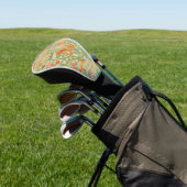 Tropischer Spaß Orange & Green Golf Headcover (In SItu)