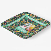 Tropischer Spaß: Personalisierte 2. Geburtstagsfei Pappteller (Gewinkelt)