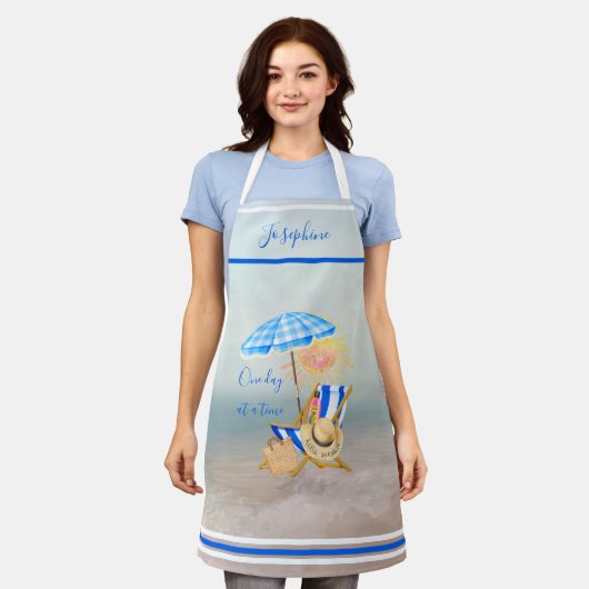 Tropischer Spaß  Schürze (Getragen)