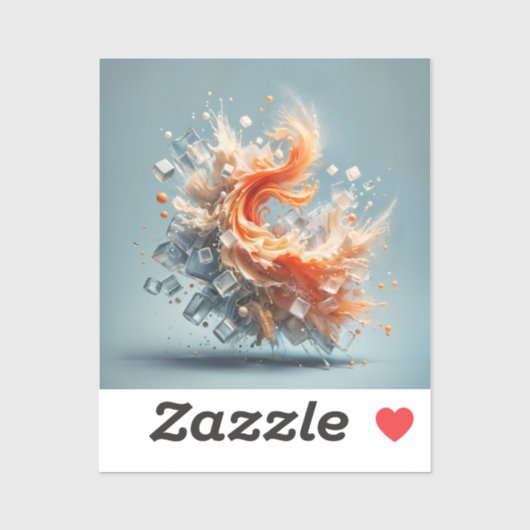 Tropischer Splash Aufkleber (Blatt)