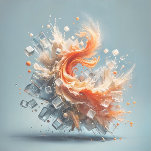 Tropischer Splash Aufkleber (Vorderseite)