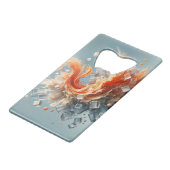 Tropischer Splash Geldbeutel Flaschenöffner (Vorderseite Schrägansicht)